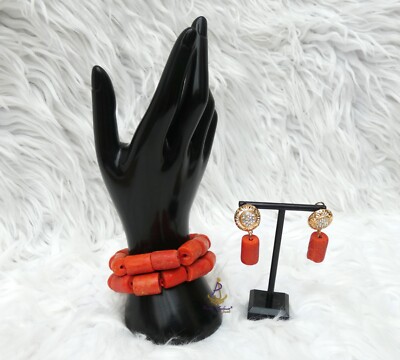 PrestigeApplause Artificial Coral Beads Bracelet Men Women Jewellery