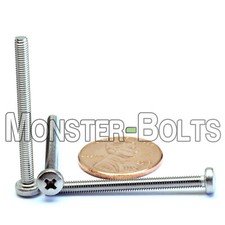 Qty - 2,000 M3 x 35mm DIN 7985A Phillips Pan Machine Screw, A2 Stainless Steel
