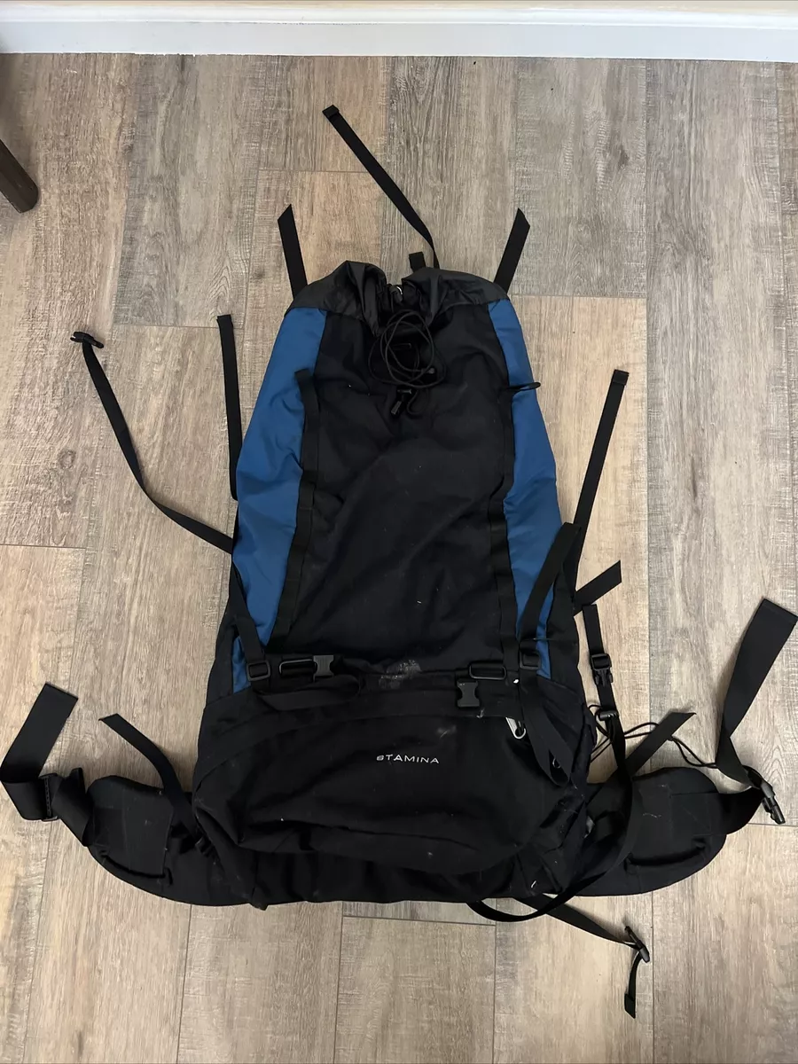 Wat leuk puzzel profiel The North Face Stamina Hiking Backpack M/L Blue Black 70L Structured  Waterproof | eBay