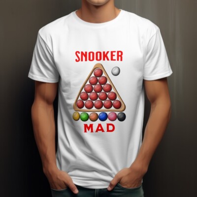 Snooker Mad Tshirt Snooker Liebhaber Rahmen Queue Kreide Shirt Ronnie O'Sullivan