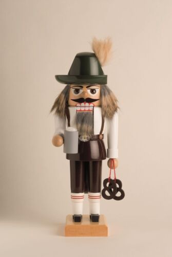 Nutcracker Bavarian 27 cm NEW Wood Figure Ore Mountains Nutcracker