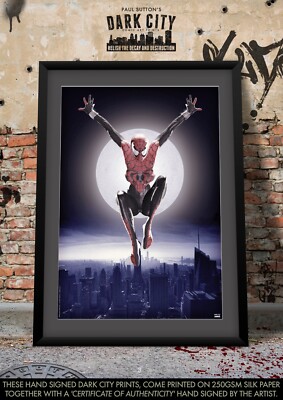 SPIDER-GIRL SPIDER-MAN SEXY MARVEL Comic Signed A3 Print Spider-Gwen Tom Holland