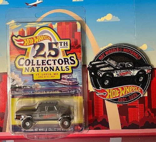 HOT WHEELS 25th NATIONALS CONVENTION 64 POWER WAGON FINALE & PATCH #487/4000