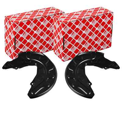 2X FEBI SPRITZBLECHE BREMSSCHEIBEN VORNE PASSEND FÜR AUDI A3 Q2 Q3 TT CUPRA