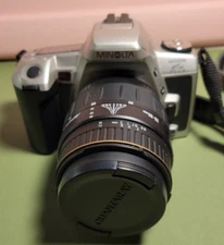 Minolta Maxxum HTsi Plus 35mm Film Camera with AF Zoom 28-80mm Lens