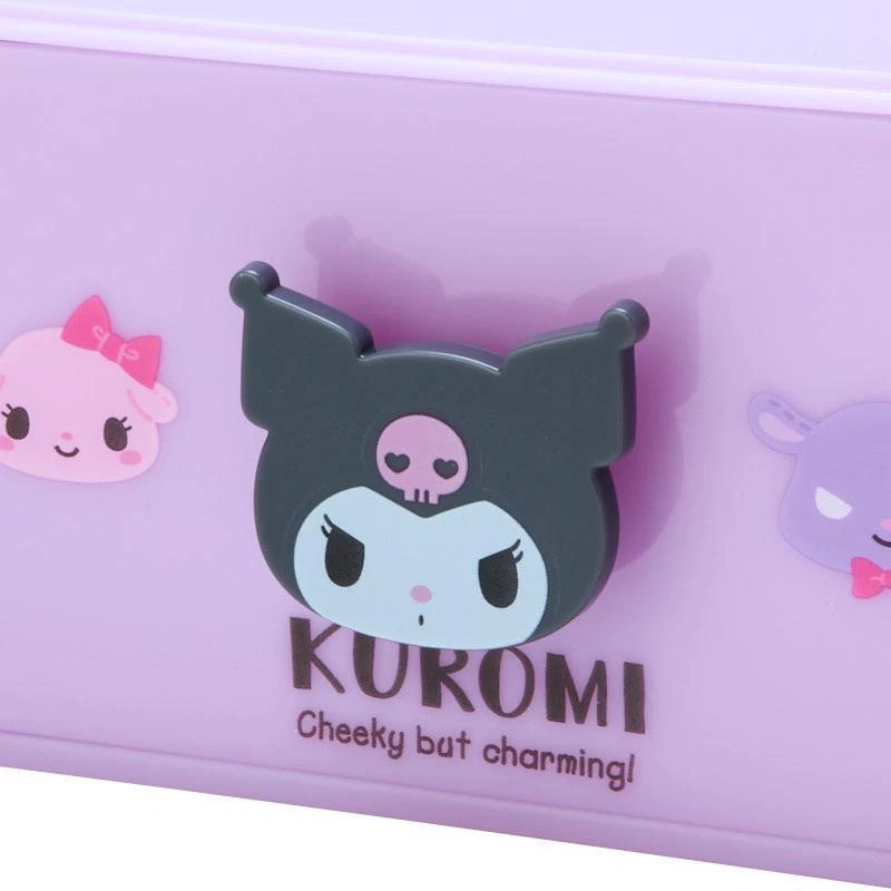 Mini organizador Kuromi Sanrio almacenamiento apilable cofre Foto 3 de 4