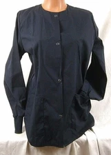 EWC Snap Front Long Sleeve Warm Up Top SWUFDC NB Navy Size Small 181P