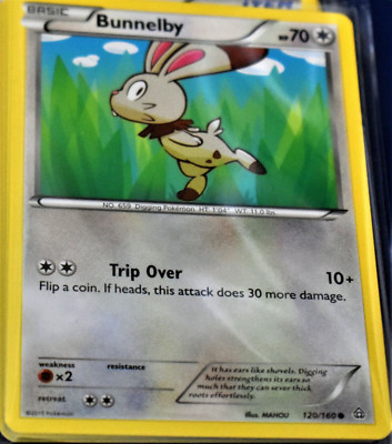 Pokémon TCG Bunnelby Primal Clash 121/160 Regular Uncommon