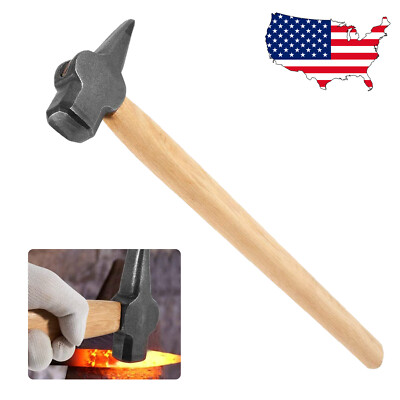 Cross Peen Blacksmith Hammer for Making Knives Forging Pliers Metal Working Tool