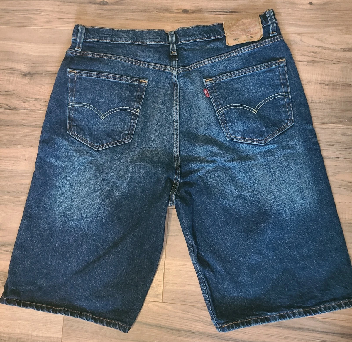 Levi s 569 Loose Straight Fit Denim Shorts Men s Sz 36