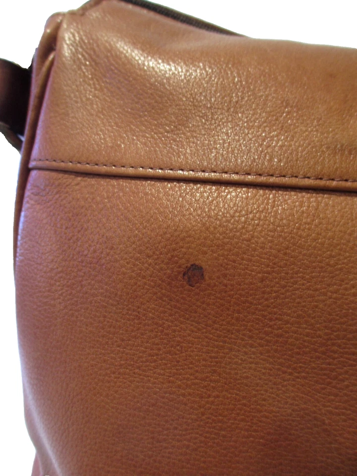 Bolso de hombro de cuero Wilsons marrón hobo mantecoso suave vintage clásico Foto 3 de 4