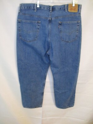 Levi's 550 100% Cotton 40 x 30  Med Rinse Loose Fit Taper Leg Jeans SEE COMMENTS