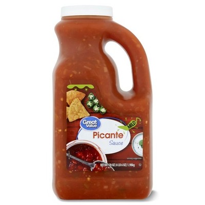 Mild Picante Sauce Medium Spicy Salsa Dip for Tacos Nachos Chips 70 oz