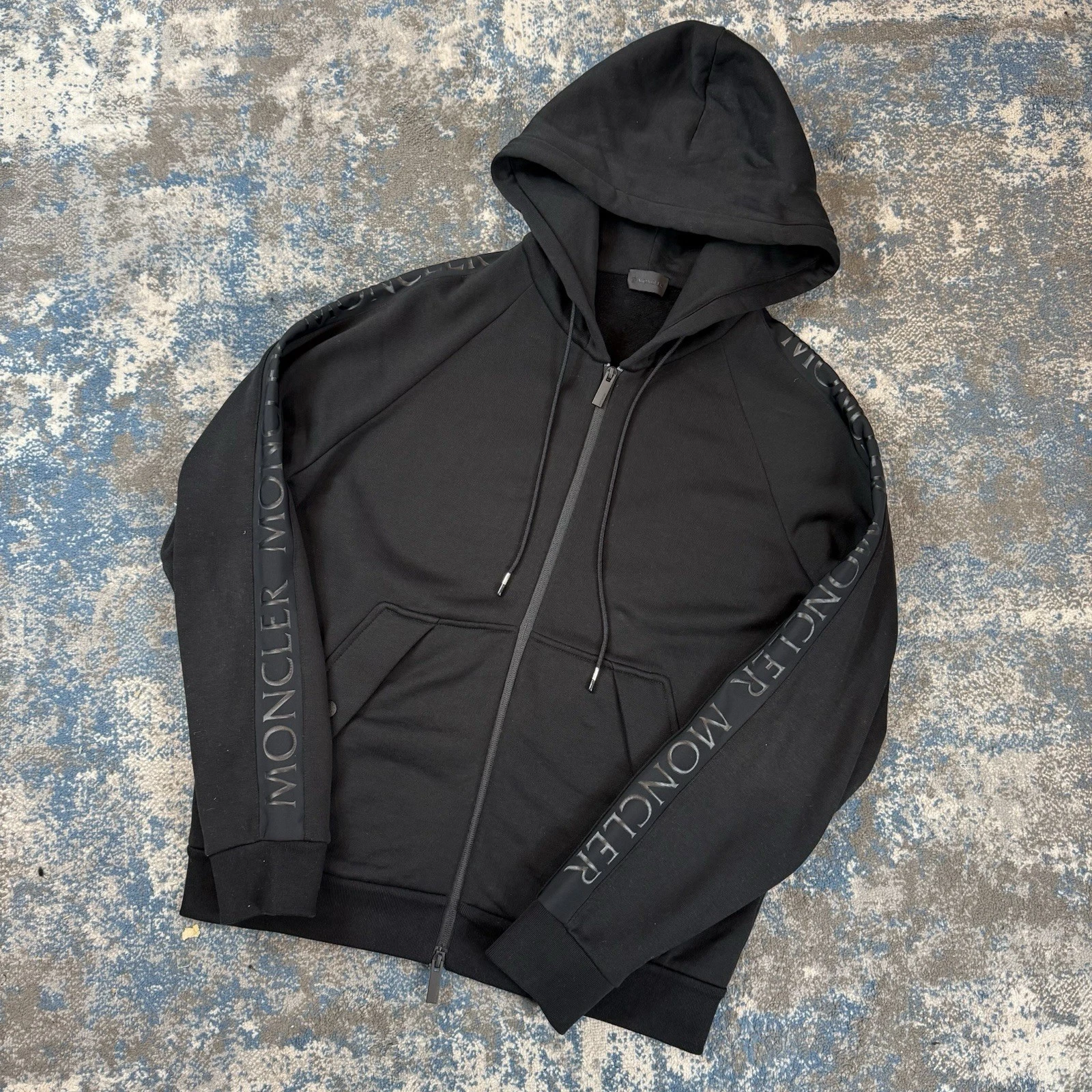 Moncler Felpa con Cappuccio Uomo Nera