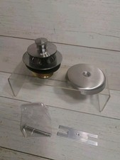 Metal Tub Drain and Overflow Kit with Single Hole Overflow Faceplate, Welsan...