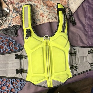 Arcadia Trail Dog Life Jacket Yellow S Reflective Rescue Handle Leash Ring