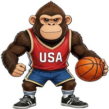 30 Custom USA Basketball Personalized Address Labels