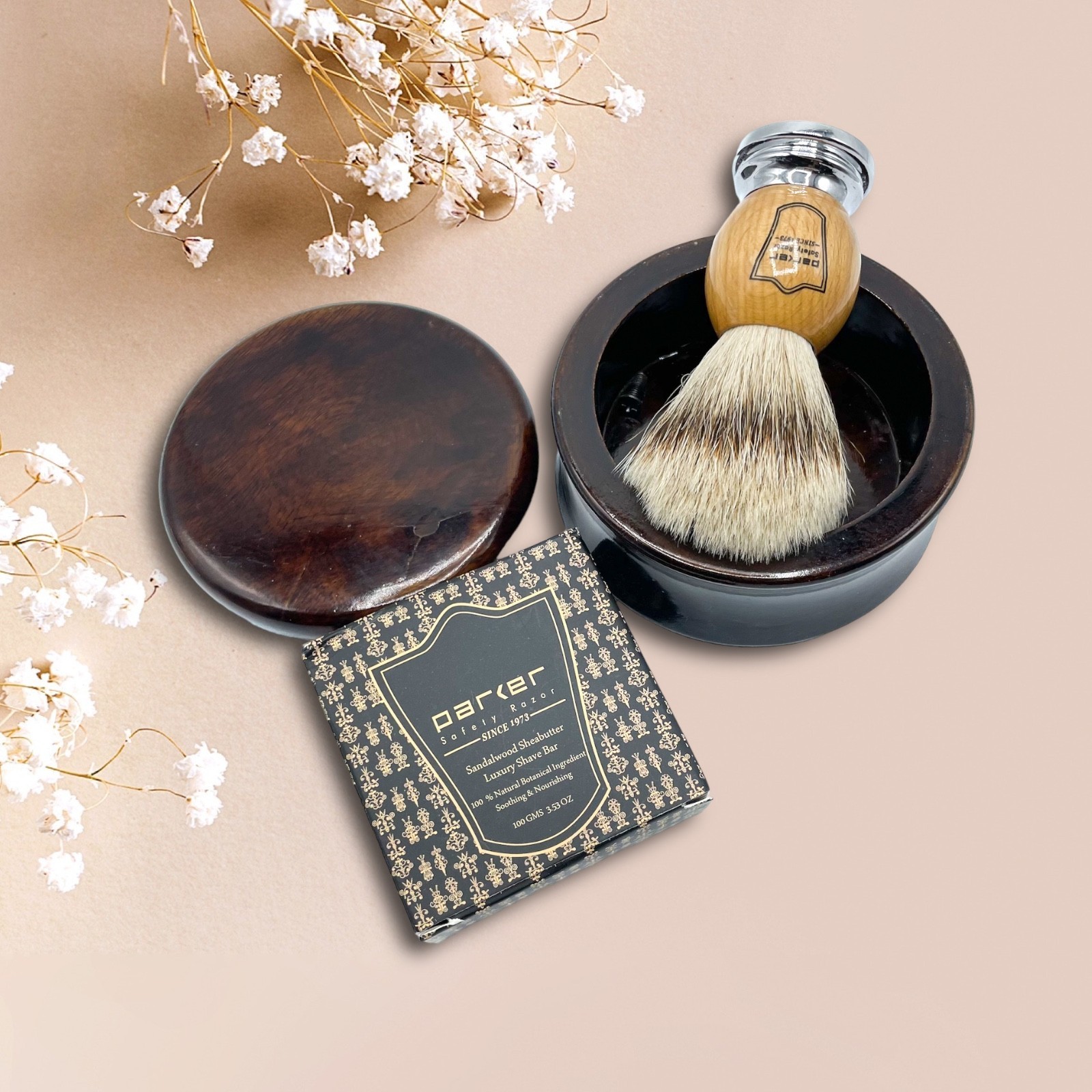 Parker Safety Razor Premium Sandalwood & Shea Butter Shaving Soap 100g
