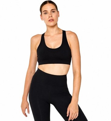 NWT Fourlaps Infinity Sports Bra Black Size Medium