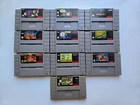 Super Nintendo SNES Game Lot (10) Tested Working Final Fight MK2 Star Wars