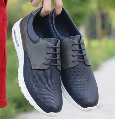 Herren Freizeitschuhe Komfort Leder Alltag Schnürschuhe Freizeit Turnschuhe Größe 6-10