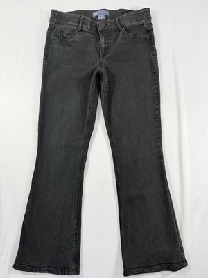 Democracy Ab Solution Straight Leg Jeans Women s 8P Black Stretch Petite
