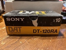 Sony DAT Digital Audio Tape 120 Minutes 10 Pack 10DT-120RA Japan Import