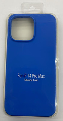 iPhone 14 Pro Max Blau Silikon Hülle Soft Touch Slim Stoßfest Cover