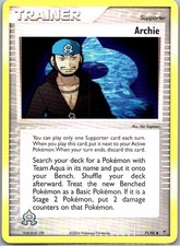 Pokemon TCG Archie Uncommon Reverse Holofoil Team Magma vs Team Aqua 71/95 MP on eBay