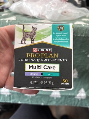 Purina Pro Plan Veterinary Multi Care Cat Supplement 30 Ct   Exp. 12/2026