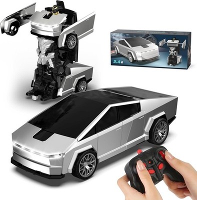 Transform RC Cyber Pickup Truck Cars Robot Toy for Kids, 2.4GHz Remote... 