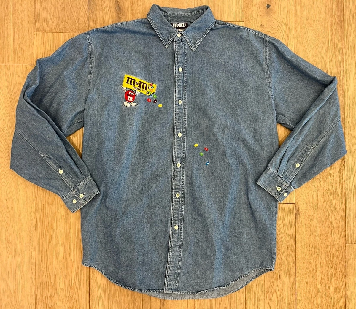 M&M's Button-Up Casual Button-Down Shirts for Men for sale | eBay