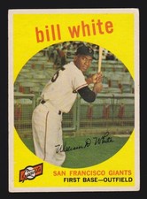 BILL WHITE ROOKIE 1959 TOPPS #359 VERY GOOD