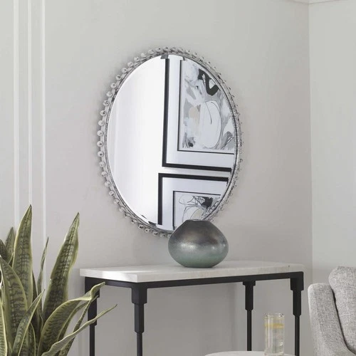 Uttermost - Taza  - Round Mirror-32 Inches Tall and 32 Inches Wide - Picture 2 of 4