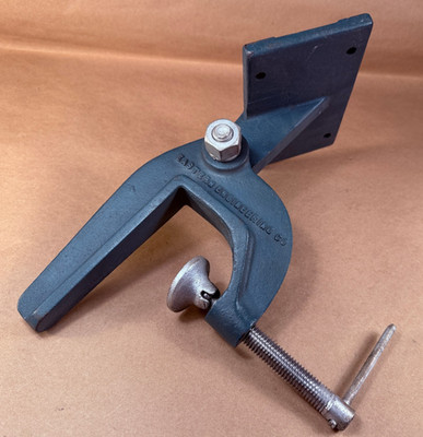 Large Vintage Eastern Engineering Co. Bench Vise Clamp Adjustable -For Mounting?