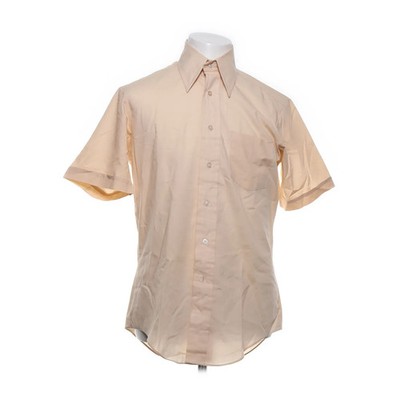 Bud Berma, Kurzarmhemd, Größe: 39, Beige, Baumwolle/Polyester, Einfarbig #HEg