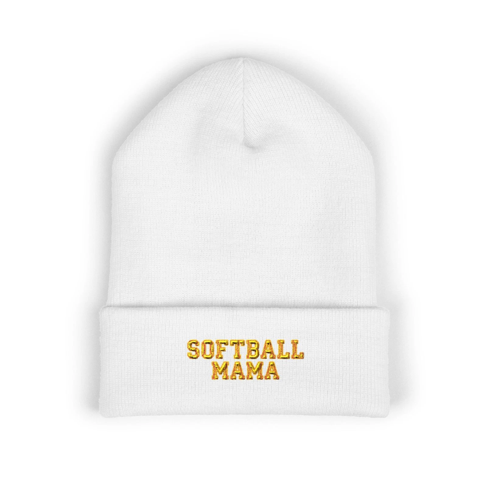 Softball Mama Beanie | Embroidered Cuffed Beanie