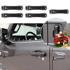 Carbon Fiber Door Handle Cover Trim Bezel For Jeep Wrangler JL 2018+ Accessories