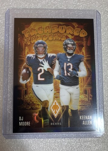 DJ Moore / Keenan Allen [Celestial] #TT-CHI 2024 Panini Phoenix Treasured Tandems card