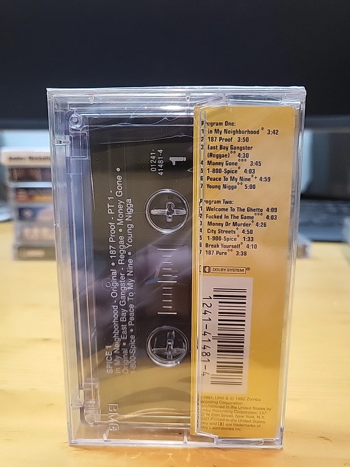 Spice 1 Spice 1~ Jive Records 1992 Cassette Tape Hip Hop  Hardcore Gangsta - Image 2 of 4