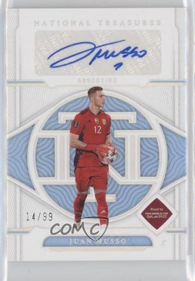 2022 Panini National Treasures Road to FIFA World Cup 14/99 Juan Musso Auto 0t3i