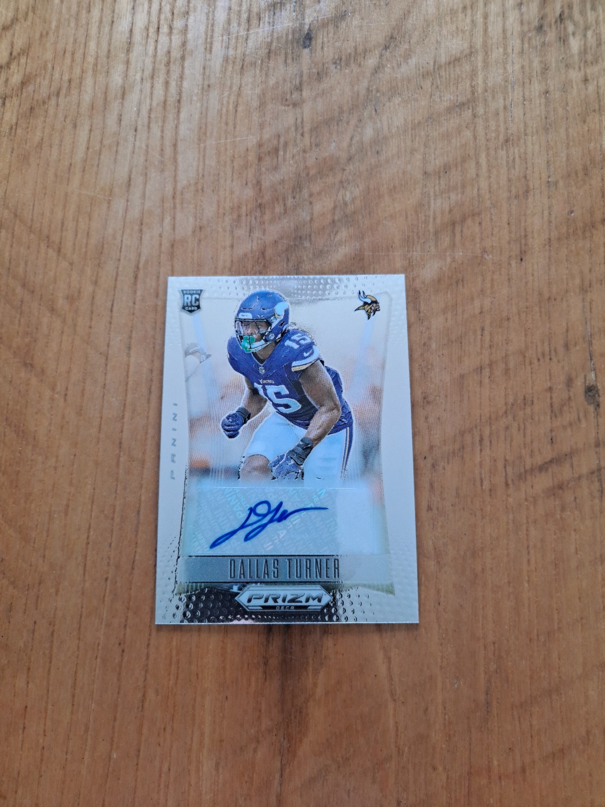2024 Panini Prizm Deca - Signatures Dallas Turner #S-DTU (AU, RC)
