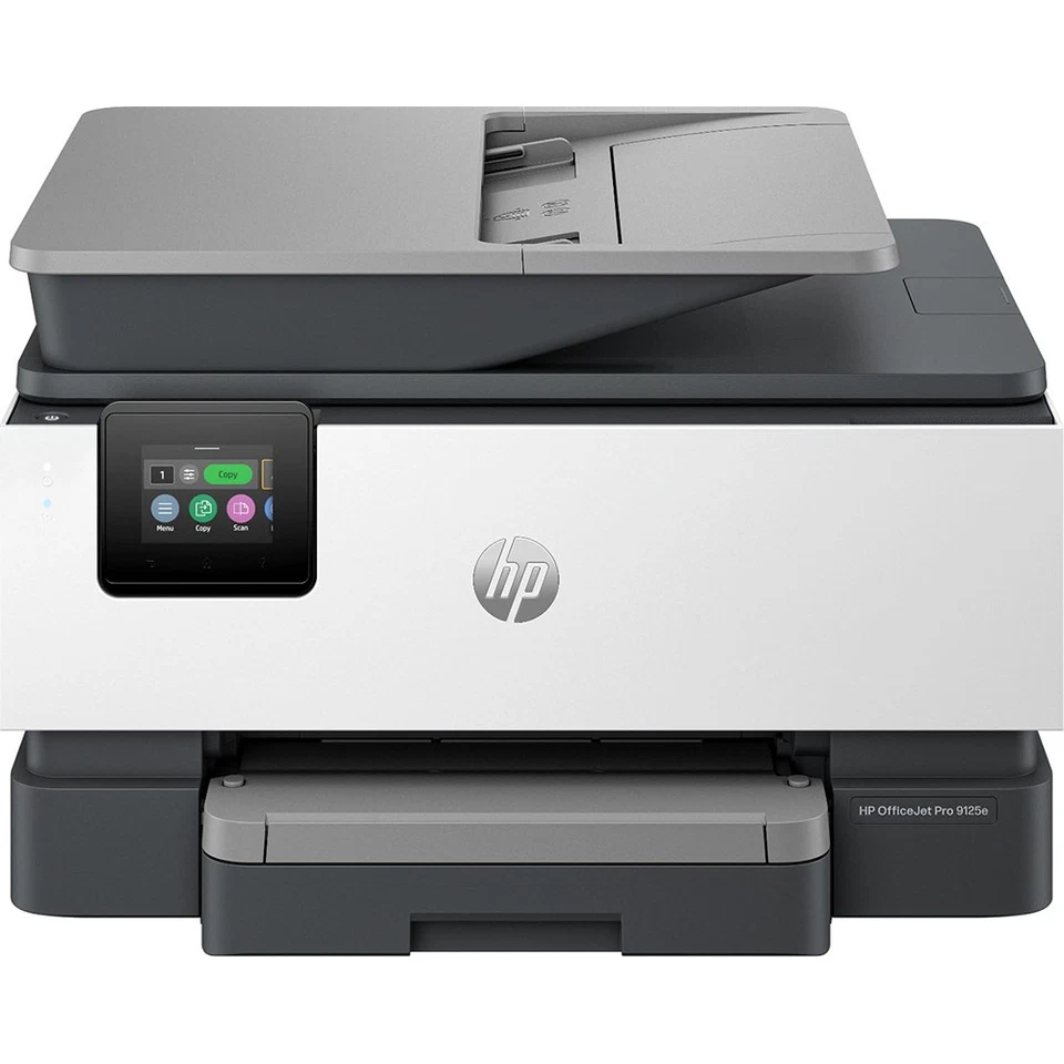 Hewlett Packard OfficeJet Pro 9125e All-in-One Printer Color Touch Open Box