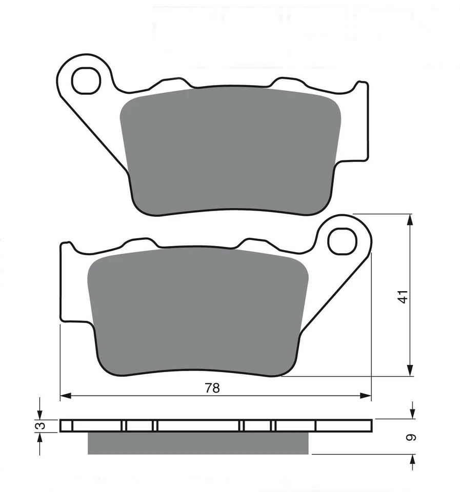 TRW Plaquette de Freins MCB672RSI Compatible À Brembo Arrière Gasgas Harley - Photo 2/2