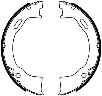 Textar Bremsbackensatz, Feststellbremse 91071500-image