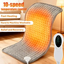 10 Levels Electric Heating Pad For Back Pain Cramps Relief Auto Shut Off 12"x24"
