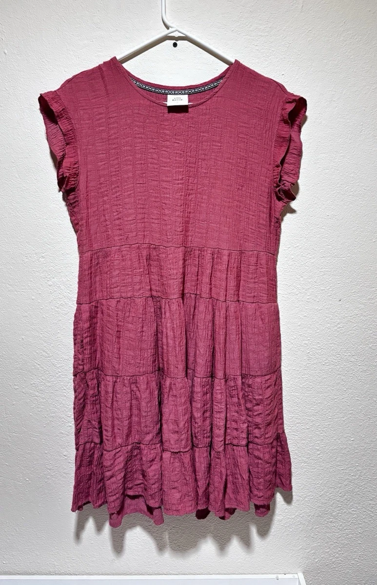 off the shoulder satin dress BABARONI BABARONI Stretch Satin Dusty Rose Bridesmaid Dresses Off-the-shoulder Sweep Train Cap Sleeve Pleated with Slit Sheath, Dusty Rose / US0 main image 1