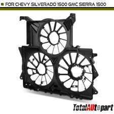 Radiator Fan Shroud for Chevy Silverado 1500 GMC Sierra 1500 Cadillac Rearward