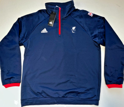 Team GB Winterpullover Pullover Zip Fleece Oberteil Shirt Pulli blau Adidas XS-XXL