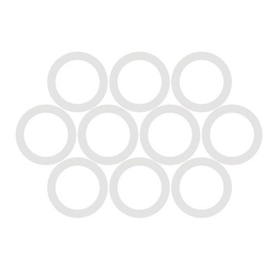 100pcs Silicone O-Rings, 9mm OD, 5.4mm ID, 1.8mm Width, Seal Gasket White *kk